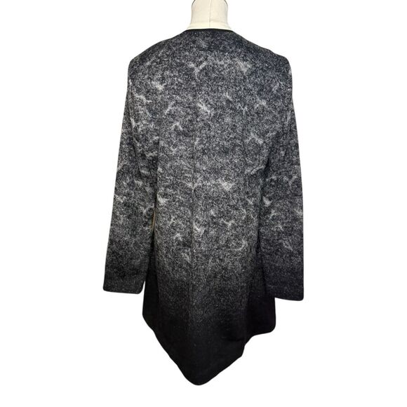 Eileen Fisher Women’s Medium Felted Wool Sprinkle Jacket Black Pockets Designer - Picture 7 of 9